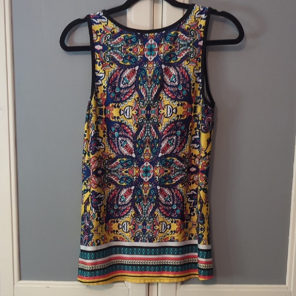 Vibrant Paisley Tank Top Boho Festival - Picture 5 of 5